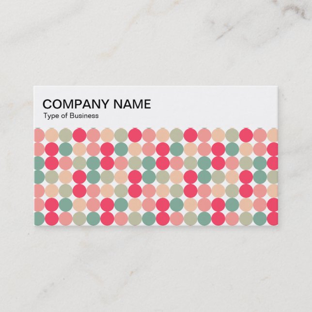 Top Panel - Colour Spots 01 Business Card (Front)