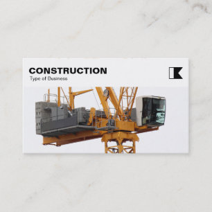 Top Panel - Constuction - Tower Crane Business Card