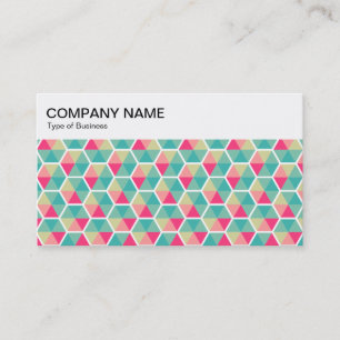 Top Panel - Hexagon Pattern 02 Business Card