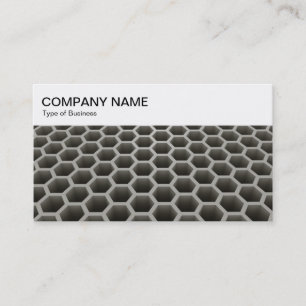 Top Panel - Honeycomb Perspective Warm Business Ca Business Card