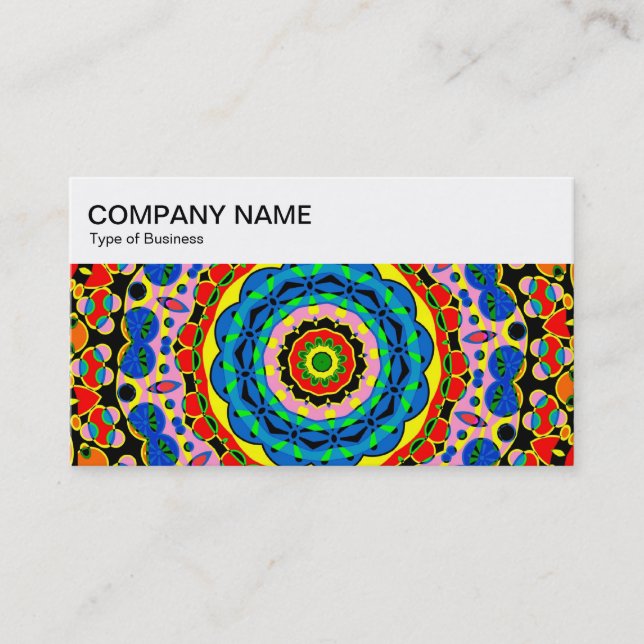 Top Panel - Kaleidoscopic 02 Business Card (Front)