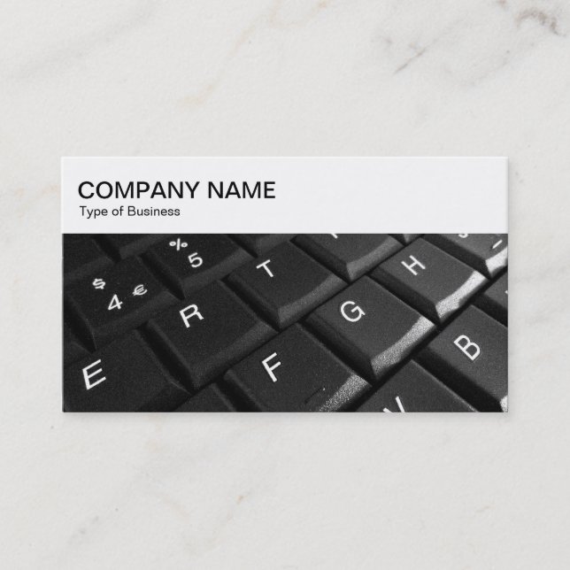 Top Panel - Laptop Keyboard 02 Business Card (Front)