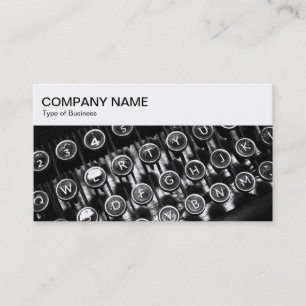 Top Panel - Old Typewriter Business Card
