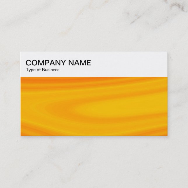 Top Panel - Orange Cream Business Card (Front)