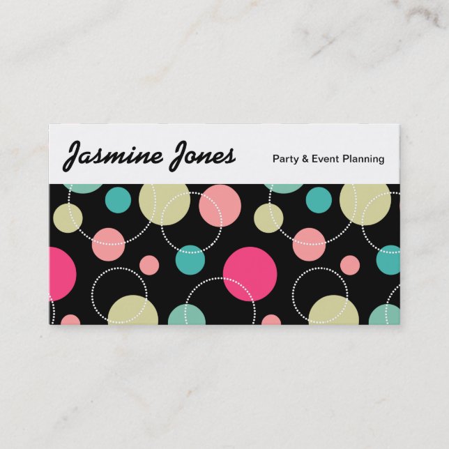 Top Panel - Spots and Circles 150816 Business Card (Front)