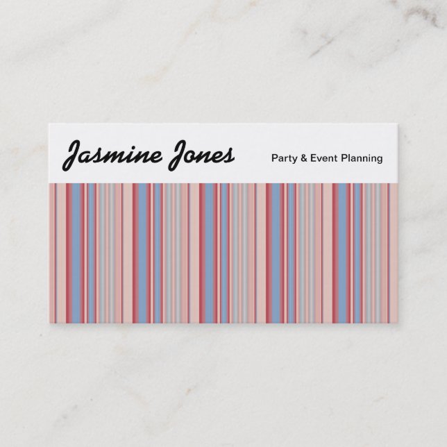 Top Panel - Stripes 310515 (012) Business Card (Front)