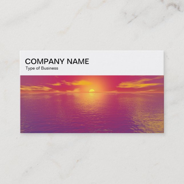 Top Panel - Sunrise/Sunset Business Card (Front)