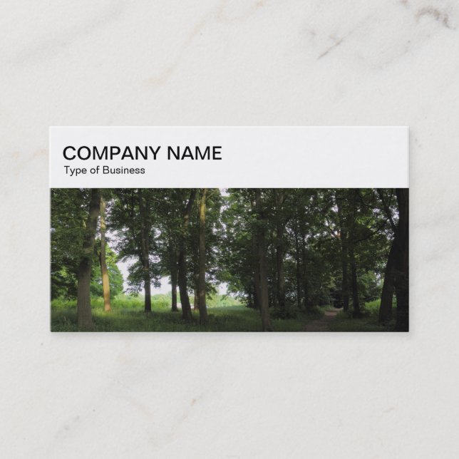 Top Panel - Woodland Business Card (Front)