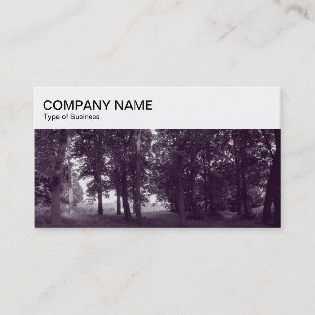 Top Panel - Woodland Business Card (Front)