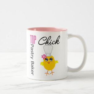 Top Pastry Chick Two-Tone Coffee Mug