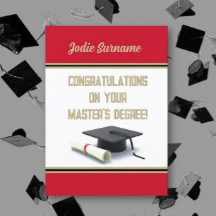Top Pick ! Master's Degree ! Carte de diplôme