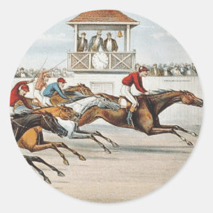 TOP Race to Victory Classic Round Sticker