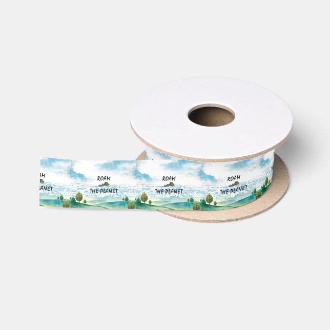 TOP Roam the Planet Satin Ribbon (Spool)