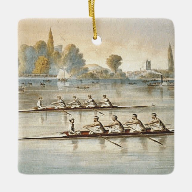 TOP Rowing Ceramic Ornament (Front)