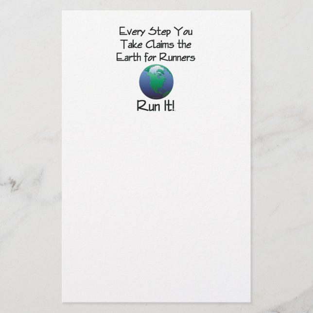 TOP Run Earth Stationery (Front)