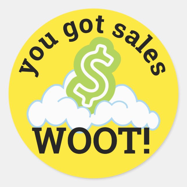 Top sales employee recognition stickers (Front)