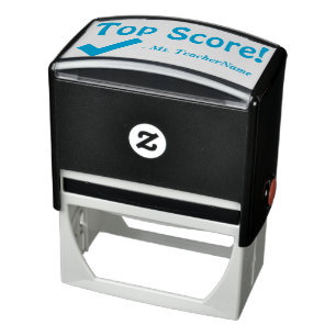 "Top Score!" Tutor Feedback Rubber Stamp