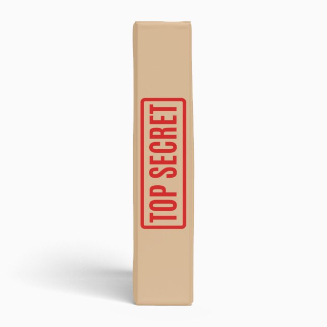 Top Secret 3 Ring Binder (Spine)