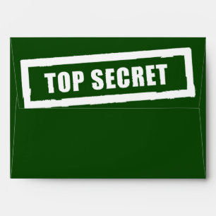 Top Secret Any Colour Army green Invitation Card Envelope