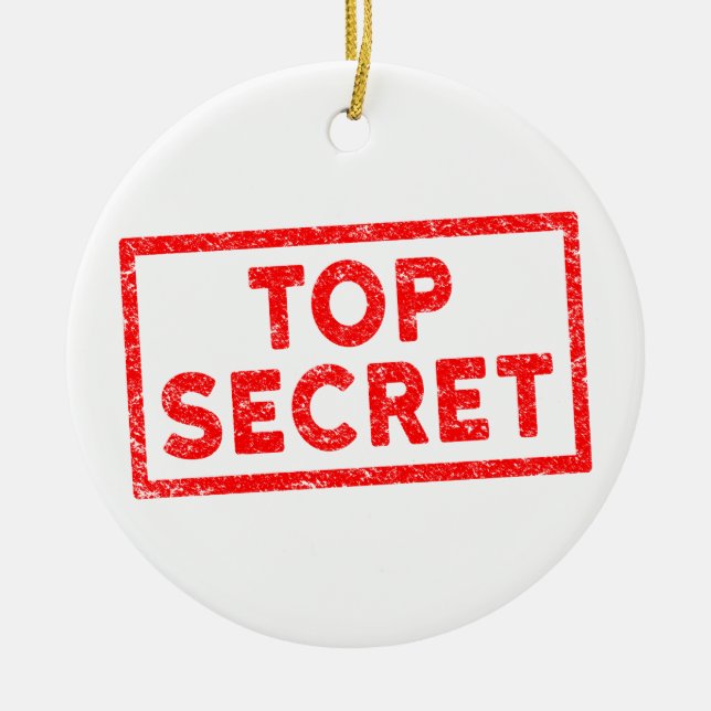 Top Secret Boîtier Rouge en caoutchouc Ornement de (Devant)
