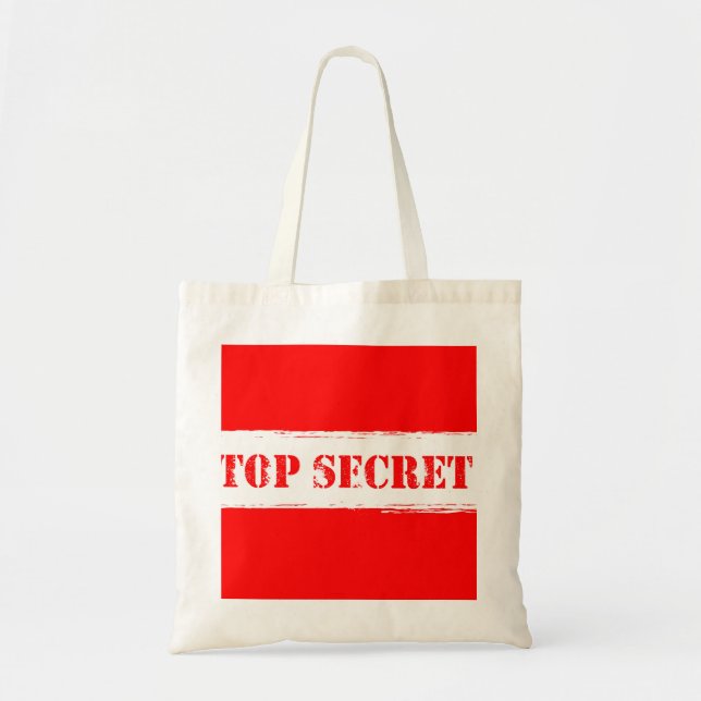 Top Secret Budget Tote Bag (Front)