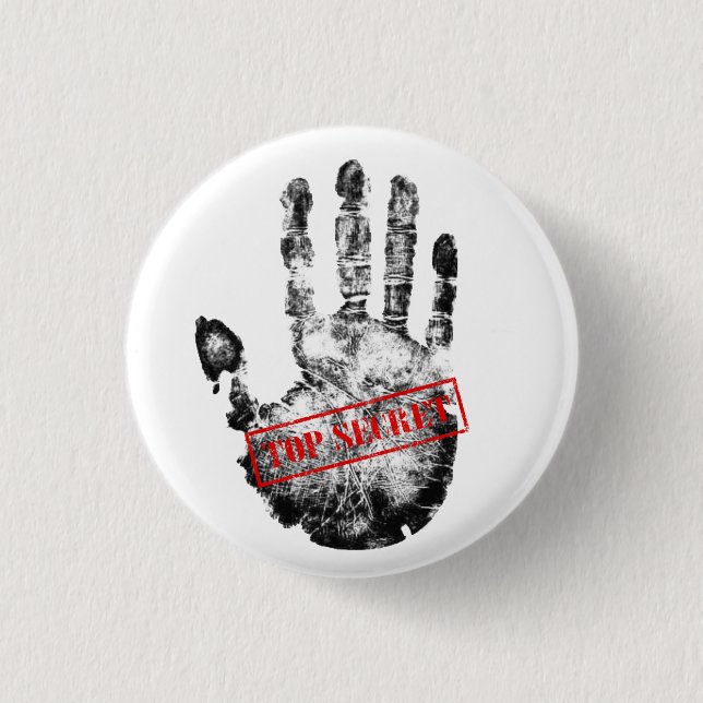 Top Secret Button (Front)