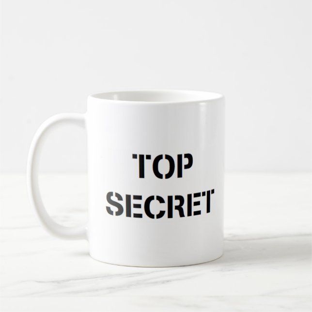 top secret  coffee mug (Left)
