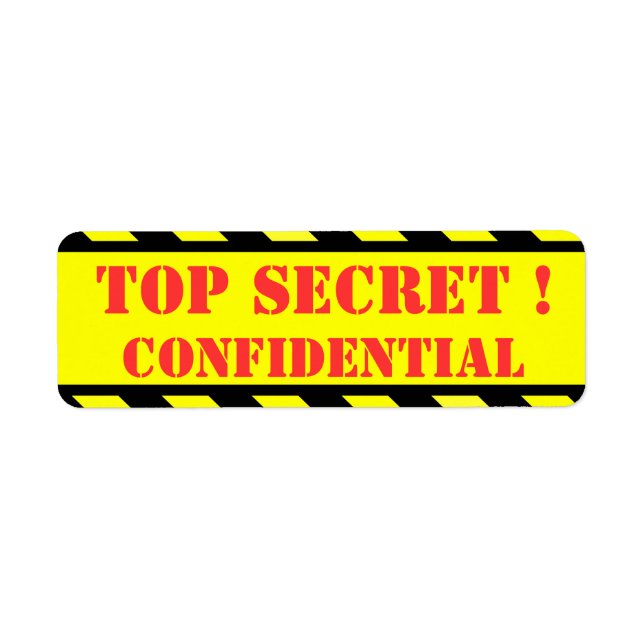 top secret - confidentiel (Devant)