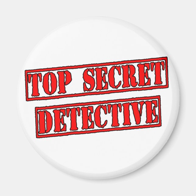 Top Secret Detective Magnet (Front)