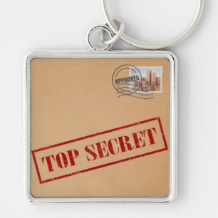 Top Secret Envelope keychain