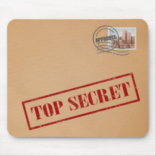 Top Secret Envelope Mousepad