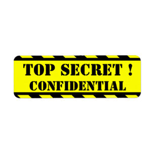 top secret - étiquettes confidentiels