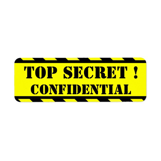 top secret - étiquettes confidentiels (Devant)