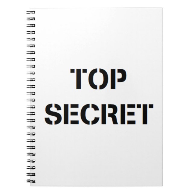 top secret  notebook (Front)