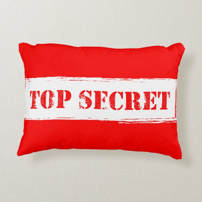 Top Secret Pillow (Back)
