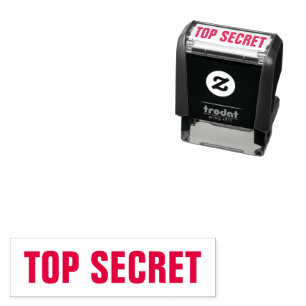 Top Secret Red Self-inking Stamp