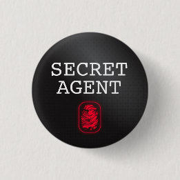 Top Secret / Secret Agent / Classified 1 Inch Round Button