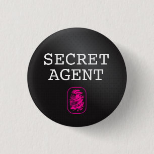 Top Secret / Secret Agent / Classified 1 Inch Round Button