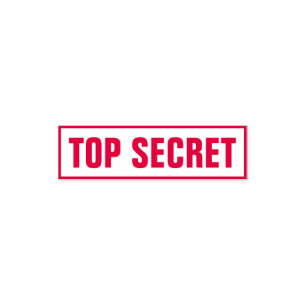 TOP SECRET SELF-INKING STAMP