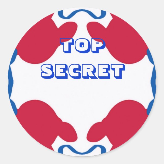 TOP SECRET sticker (Front)
