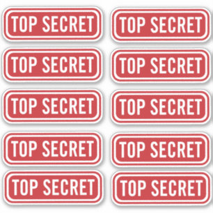 Top Secret Stickers