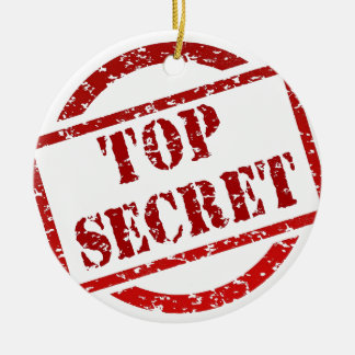 Top Secret supper Image Ceramic Ornament