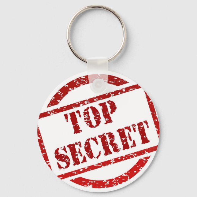 Top Secret supper Image Keychain (Front)