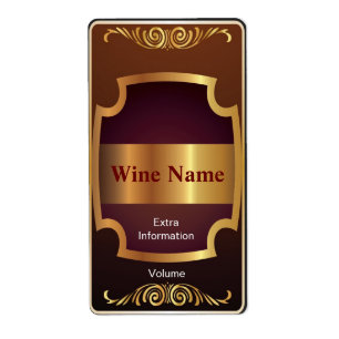 Top Shelf Red Wine Étiquette