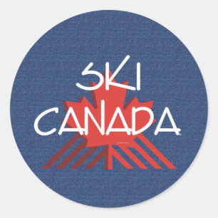 TOP Ski Canada Classic Round Sticker