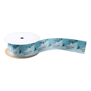 TOP Ski Faster Satin Ribbon