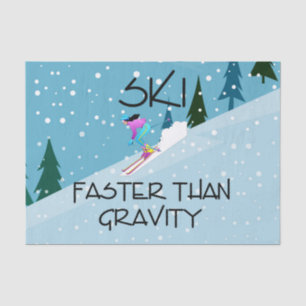 TOP Ski Faster Tissue Paper