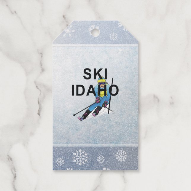TOP Ski Idaho Gift Tags (Back)