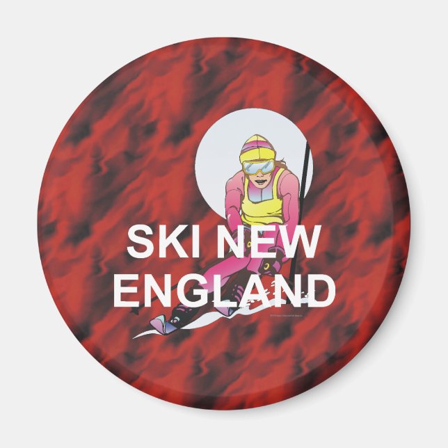 TOP Ski New England Magnet (Front)