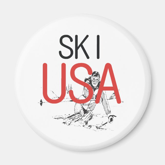 TOP Ski USA Magnet (Front)